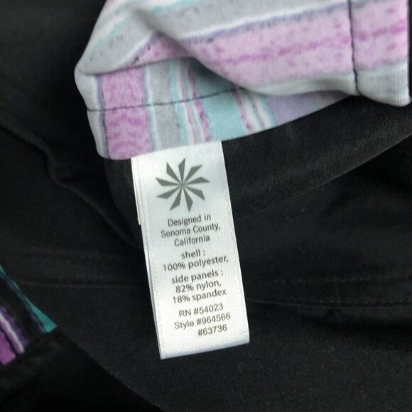 Athleta Boardshorts Swim Striped Stretchy Beach Walking Pocket Size 6 Athletic - Picture 11 of 12